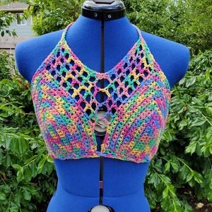 Bralette Festival Crochet Bikini Crop Top